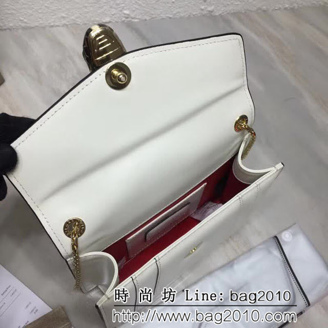 BVLGARI寶格麗 進口牛皮 時尚百搭 小號 鏈條單肩斜挎包 34559 FYD1125